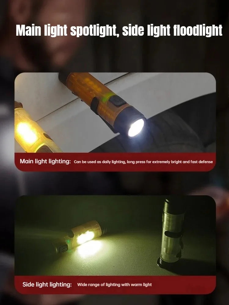 Mini lanterna chaveiro LED recarregável