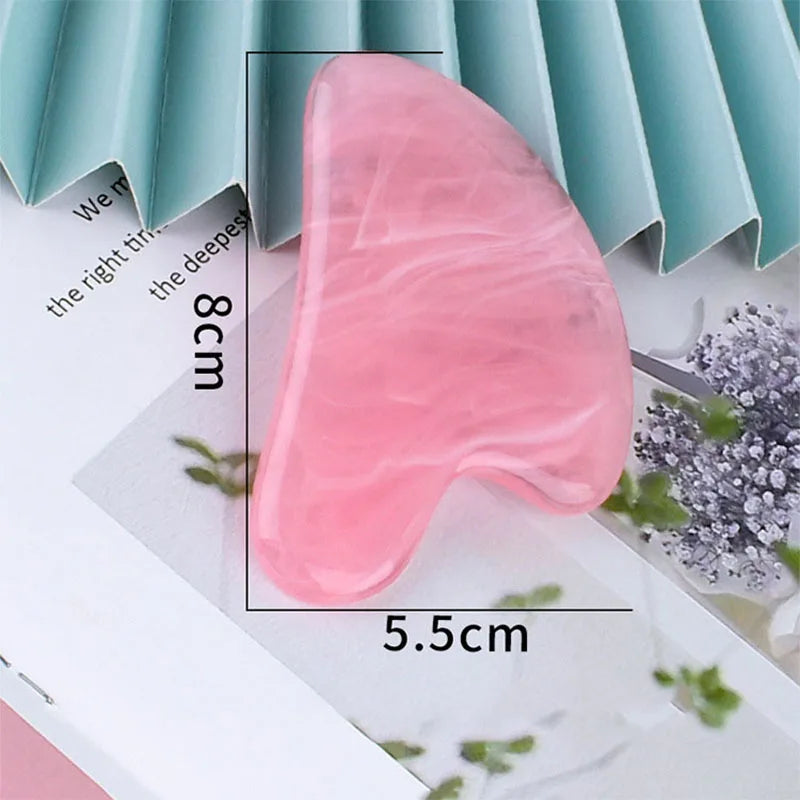 Rolo facial e gua sha de resina