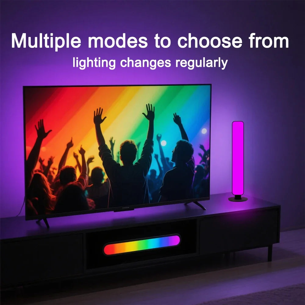 Luz RGB que reage ao som (recarregável)