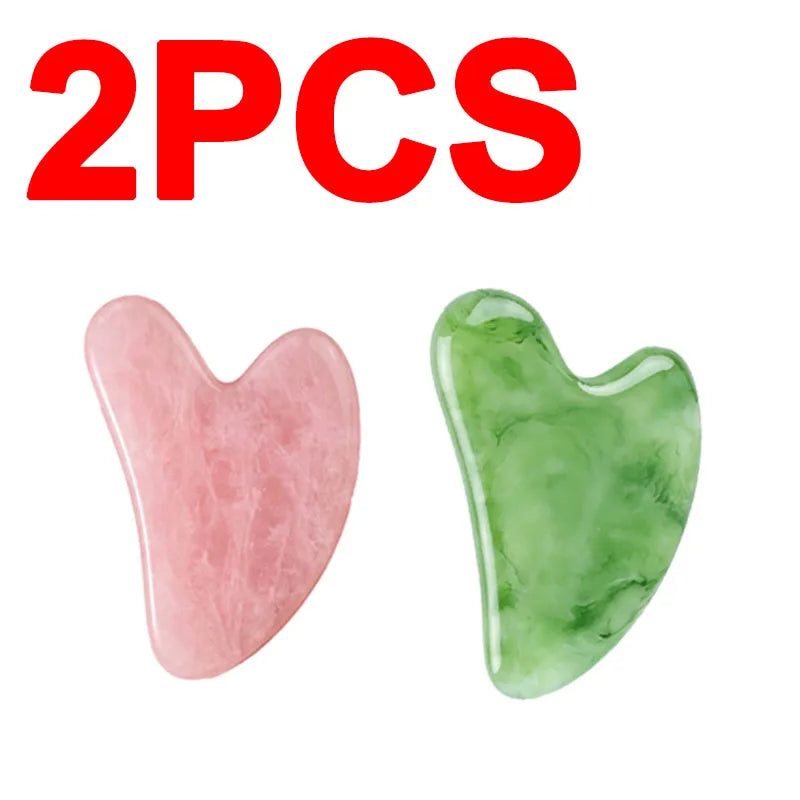Rolo facial e gua sha de resina