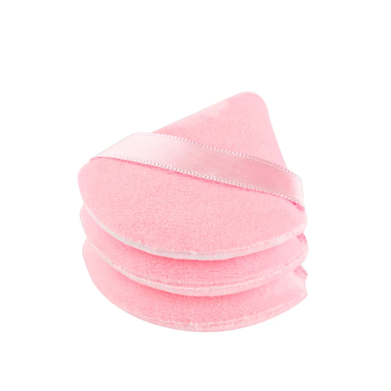 Mini puffs triangulares laváveis para maquiagem