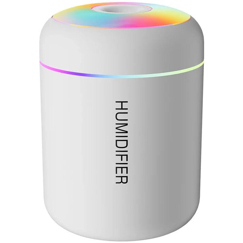 Mini umidificador e difusor de aromas USB 180 ml com luz