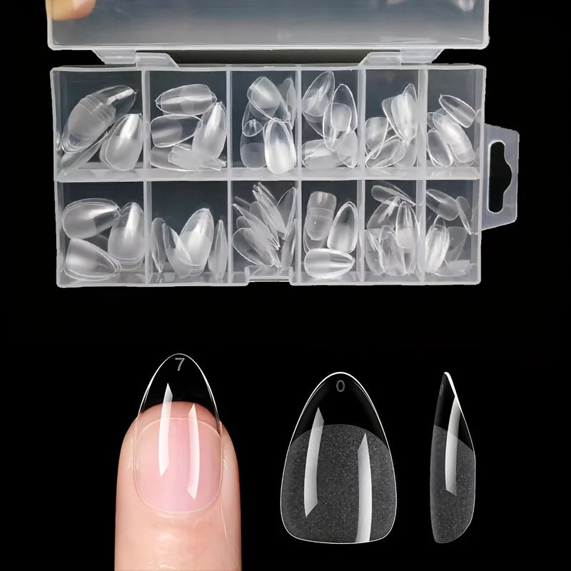 Kit 120 unhas postiças tips (vários formatos)