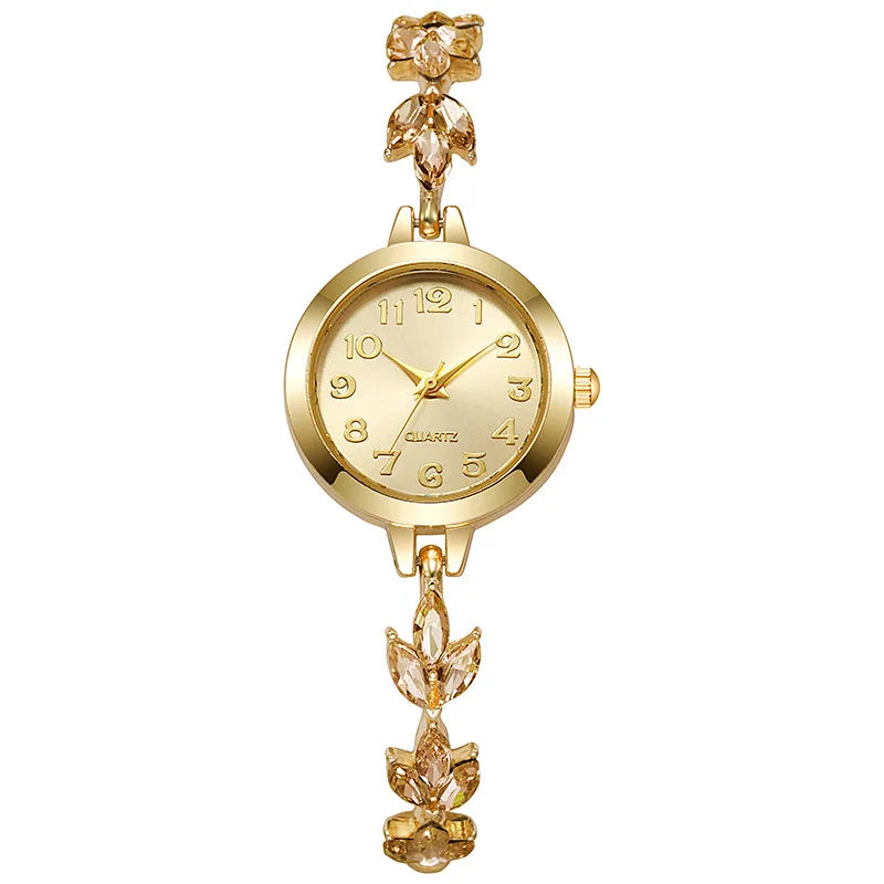 Relógio feminino pulseira com strass