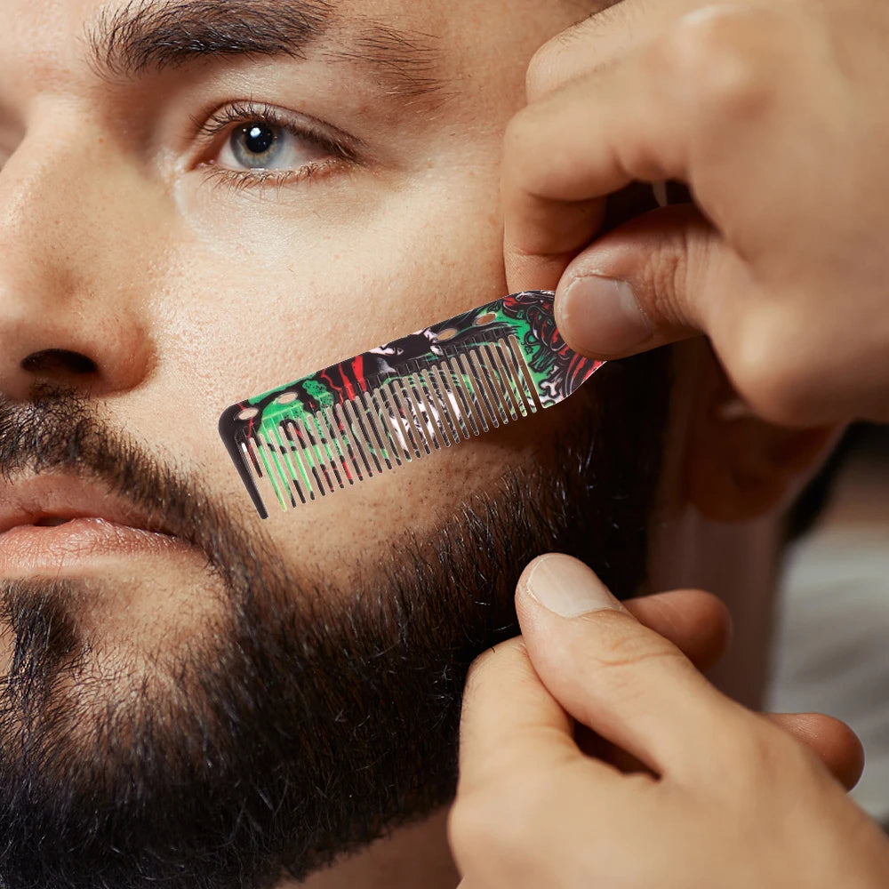Pente dupla face para cabelo e barba