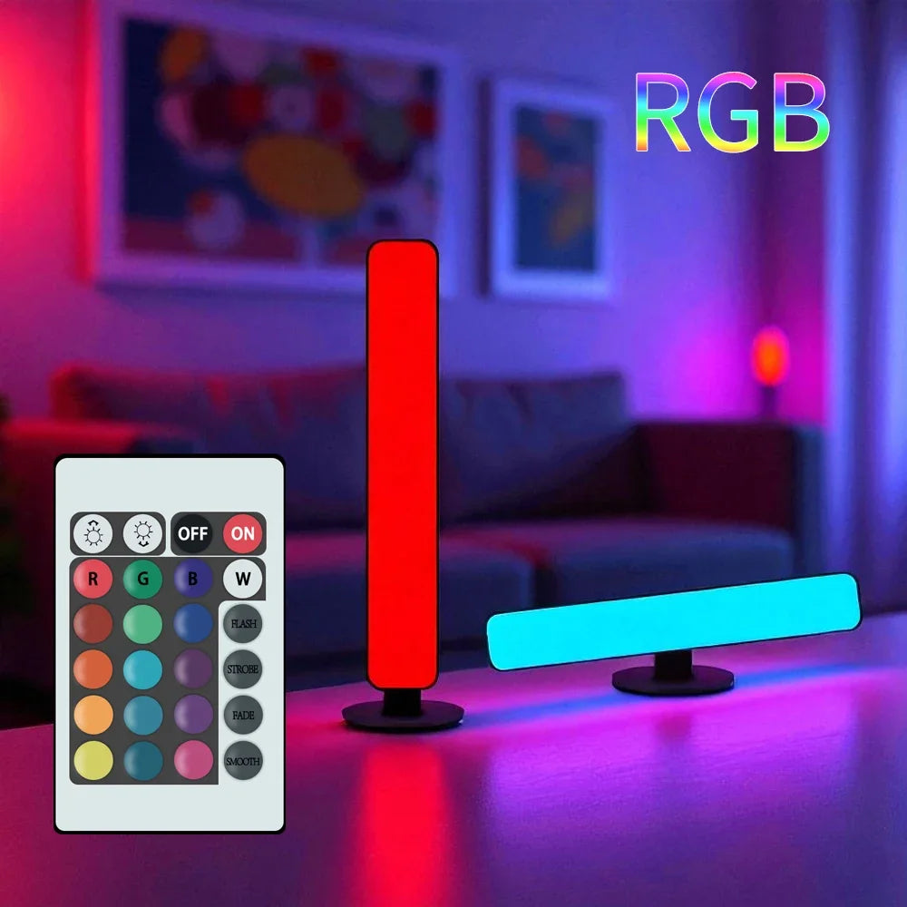 Luz RGB que reage ao som (recarregável)