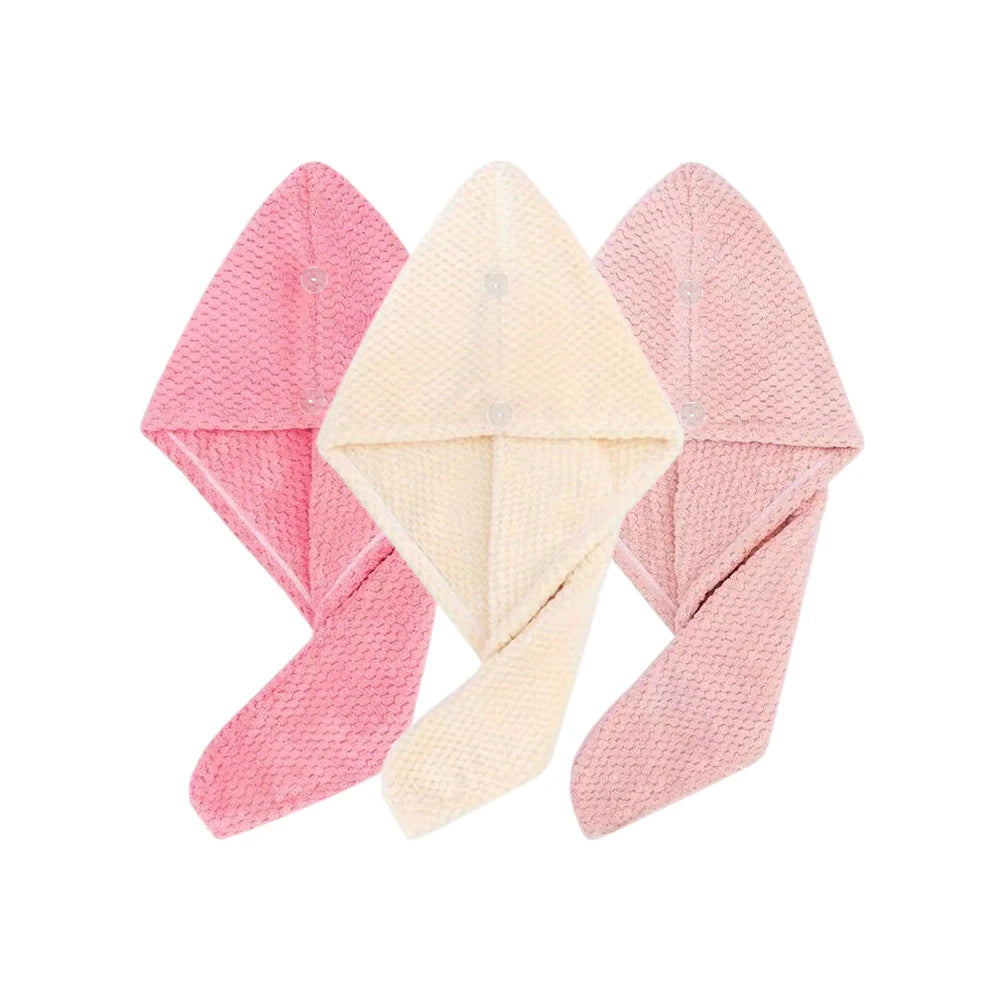 Toalha turbante texturizada para cabelo
