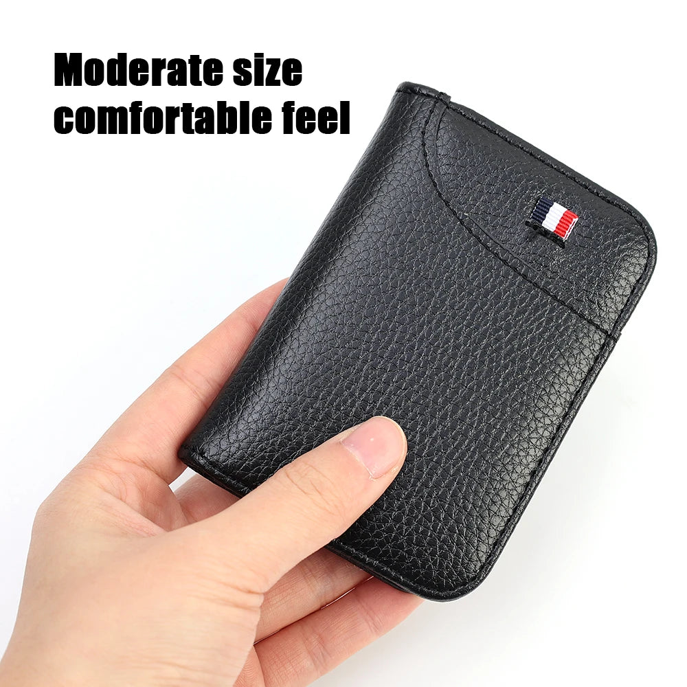 Carteira masculina slim porta-cartões