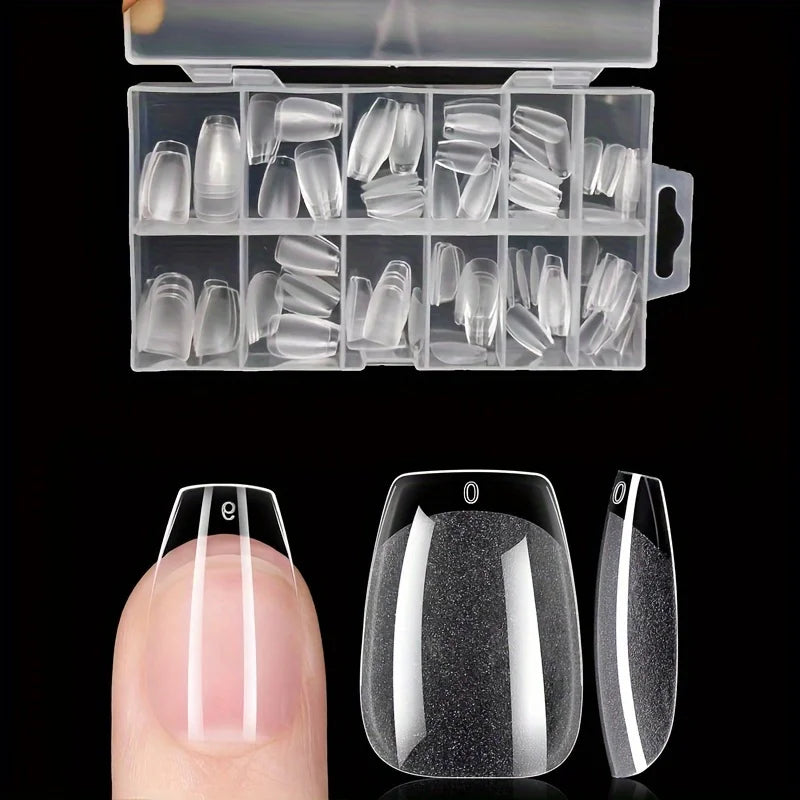 Kit 120 unhas postiças tips (vários formatos)