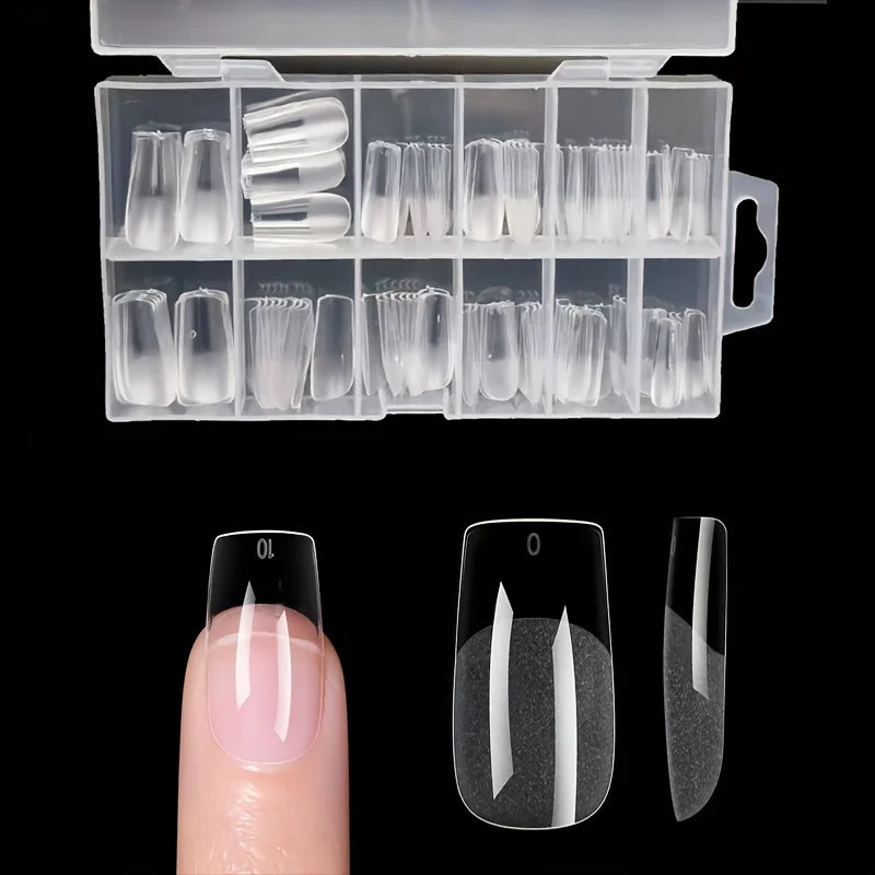Kit 120 unhas postiças tips (vários formatos)