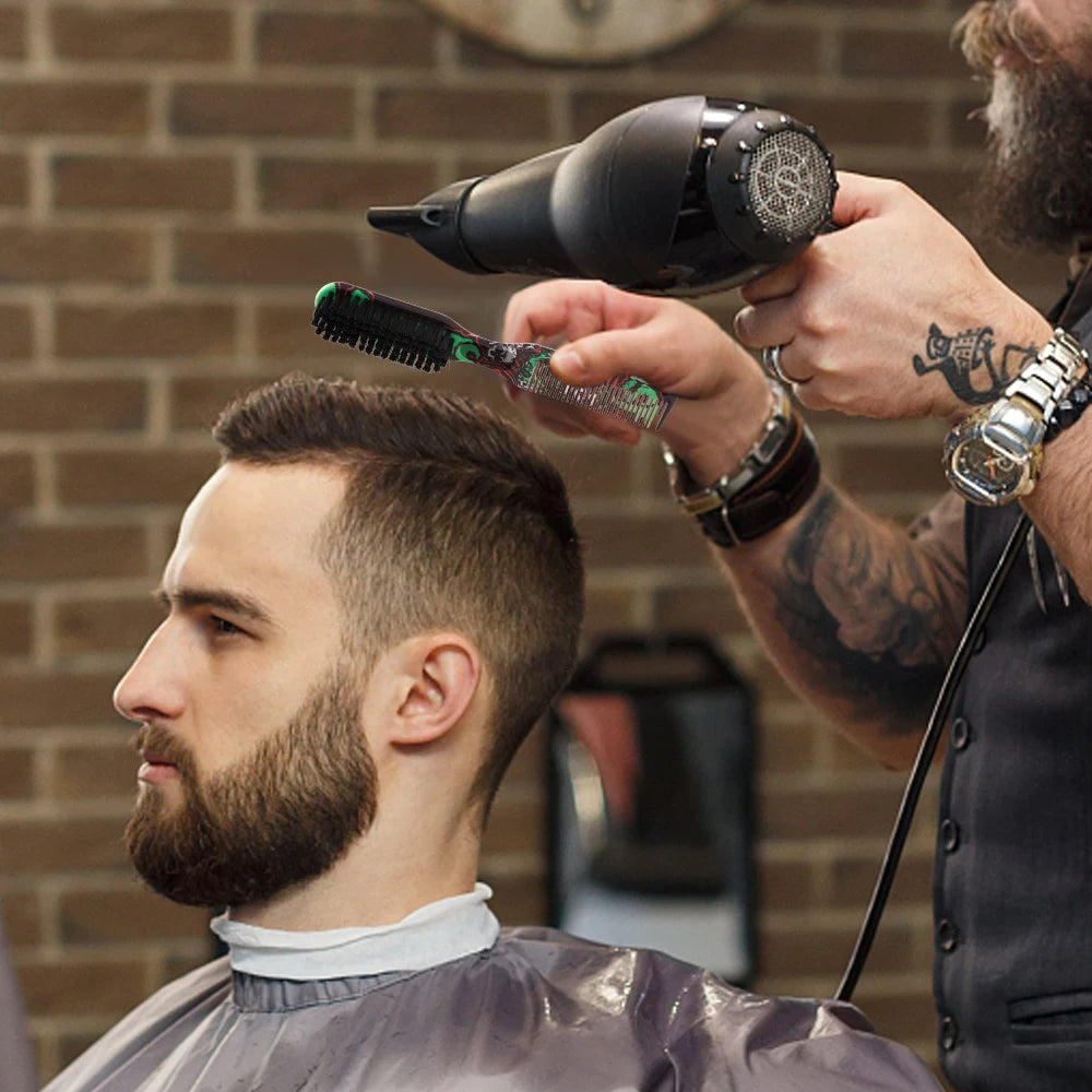 Pente dupla face para cabelo e barba