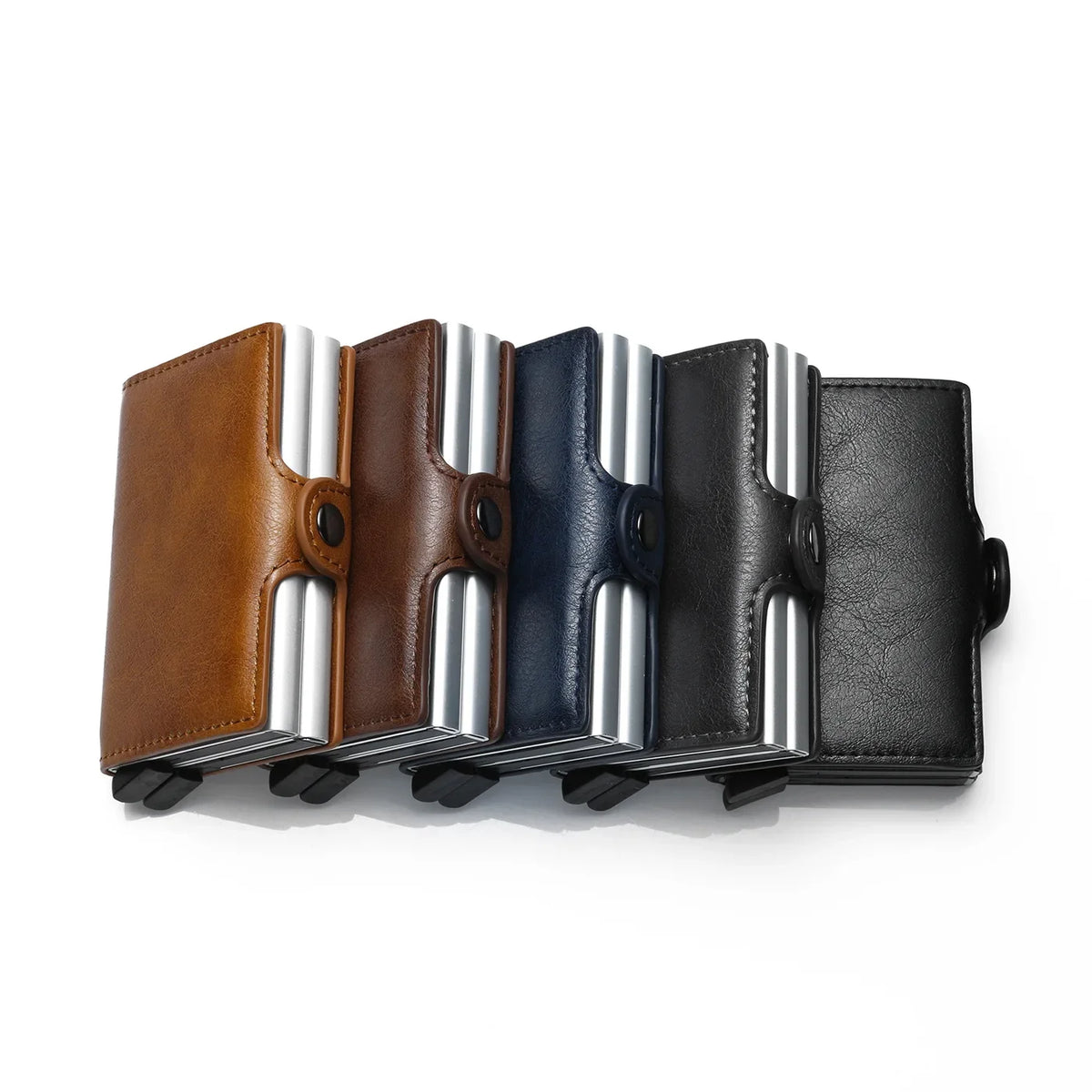 Carteira masculina de fibra de carbono com RFID