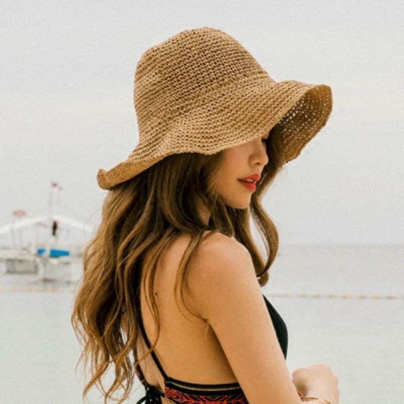 Chapéu de palha feminino para praia