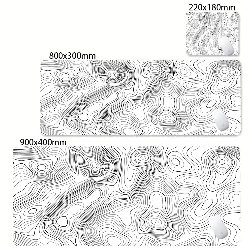 Mouse pad gamer grande estampa abstrata
