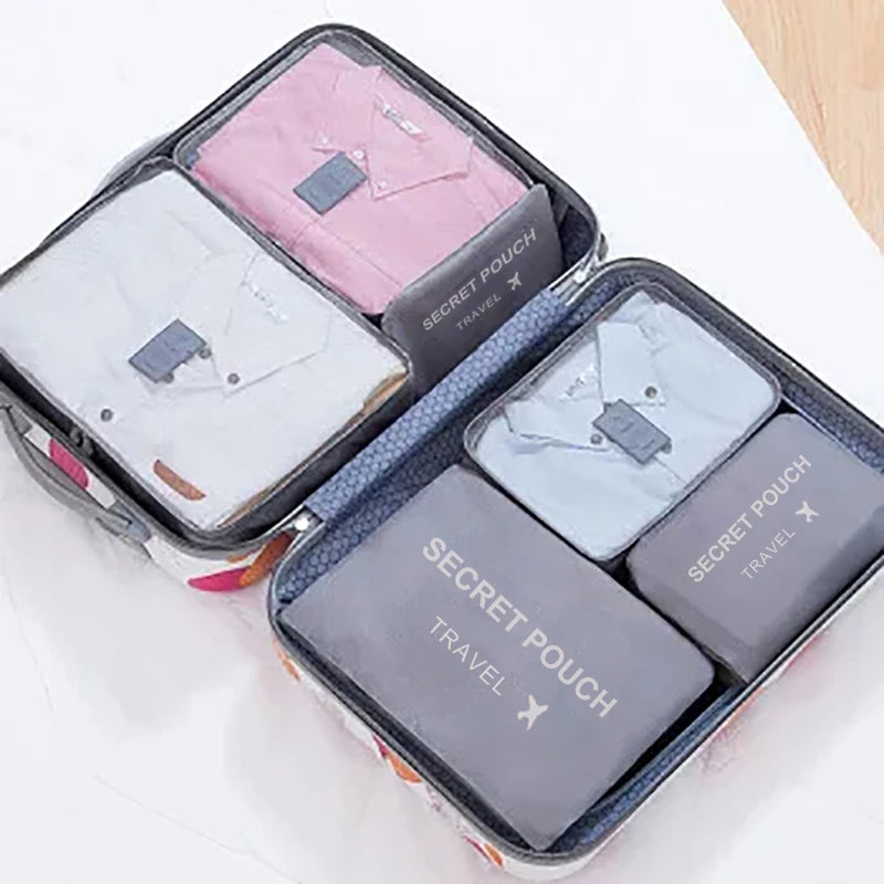 Kit 6 organizadores de mala para viagem