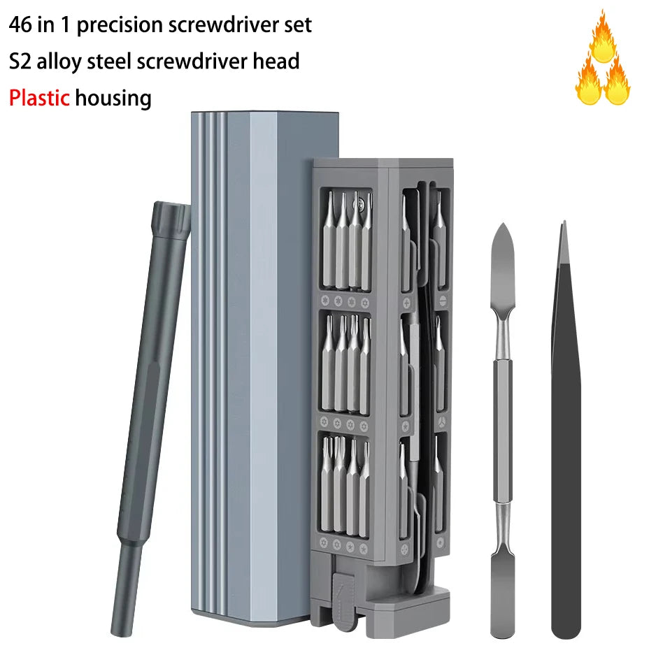 Kit chave de precisão 32 ou 46 em 1 (Torx, Phillips e sextavada)