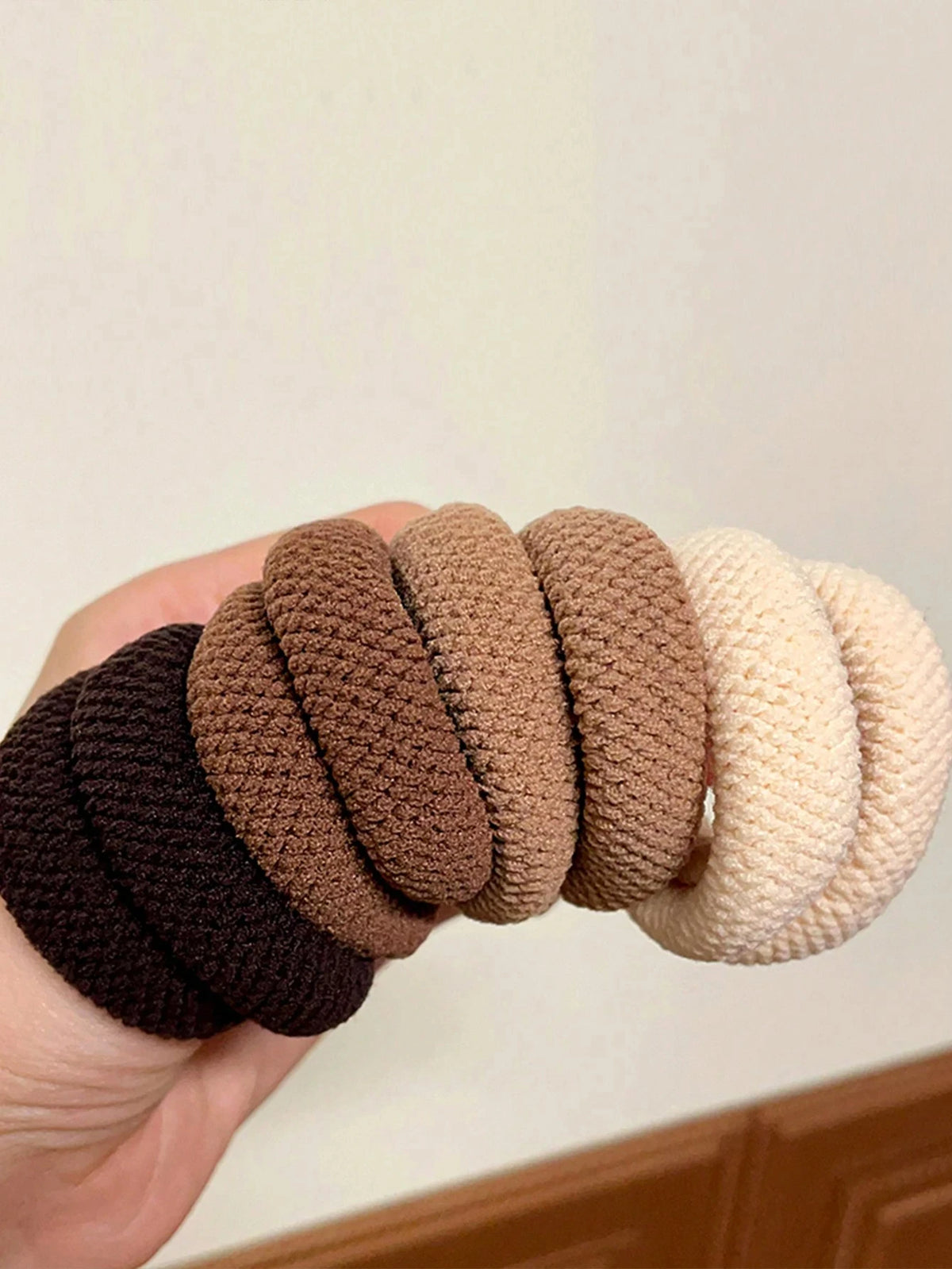 Kit de elásticos de cabelo scrunchie (5 ou 10 unidades)