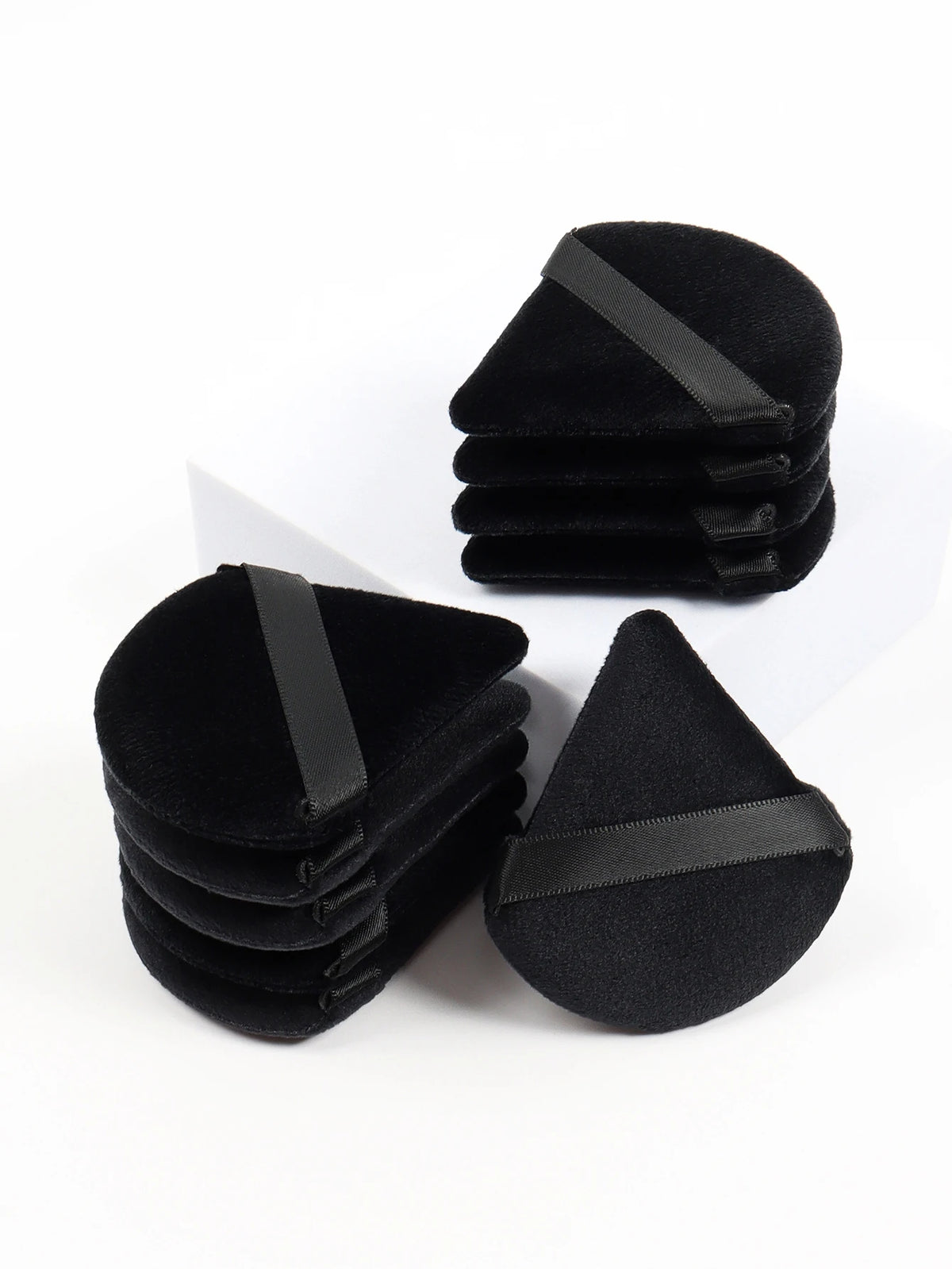 Kit esponjas triangulares de veludo para maquiagem