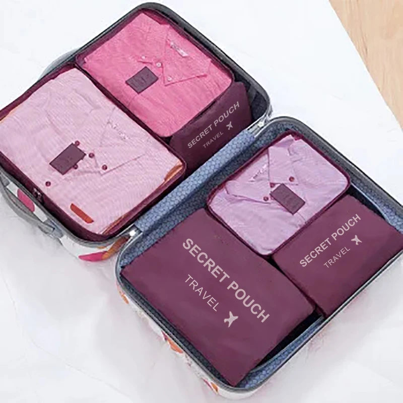 Kit 6 organizadores de mala para viagem