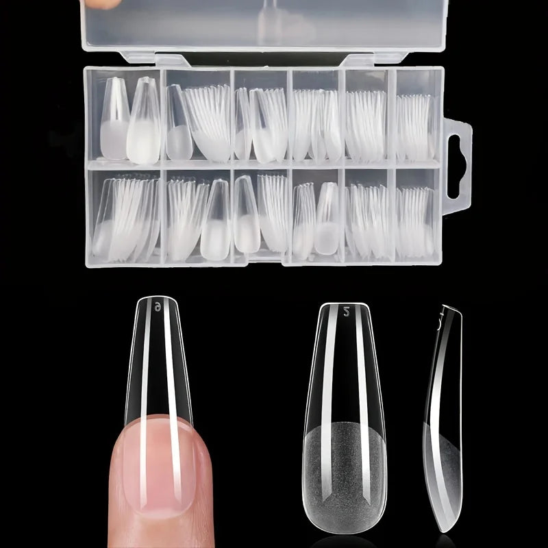 Kit 120 unhas postiças tips (vários formatos)